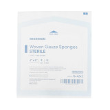 Gauze Sponge McKesson 4 x 4 Inch 2 per Pack Sterile 12-Ply Square 16-4242 Case of 600 16-4242 McKesson 762703_CS