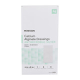 McKesson Silver Alginate Dressing 4 X 8 Inch Rectangle Sterile, 3559, Pack of 1