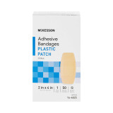Adhesive Strip McKesson 2 X 4 Inch Plastic Square Tan Sterile 16-4825 Case/1200 16-4825 MCK BRAND 511333_CS