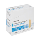 McKesson Adhesive Strip Plastic Tan 3/4 X 3 Inch Sterile, 16-4823, Case of 24