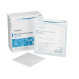 Non-Woven Sponge McKesson Polyester / Rayon 4-Ply 4 X 4 Inch Square Sterile 16-4244 Pack/2 16-4244 MCK BRAND 446033_PK