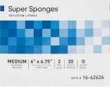 Gauze Sponge McKesson Cotton 6 X 6-3/4 Inch Rectangle Sterile 16-42626 Pack/2 16-42626 MCK BRAND 446053_PK