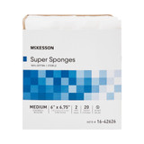 McKesson Fluff Dressing 6 X 6-3/4 Inch Sterile 2 per Pack, 16-42626, Pack of 1