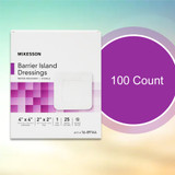 McKesson Barrier Island Composite Dressing 4 X 4 Inch Square Sterile Water Resistant Film Backing, 16-89144, Case of 100