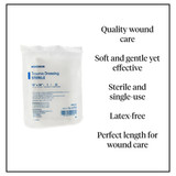 McKesson Trauma Dressing 10 X 30 Inch Sterile 1 per Pack, 16-4255, Case of 50