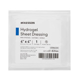 Hydrogel Dressing McKesson 4 X 4 Inch Hydrogel Square Sterile 61-82044 Case/40 61-82044 MCK BRAND 494194_CS