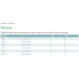 Mepilex Foam Dressing 4 X 4 Inch Without Border Film Backing Silicone Adhesive Square Sterile, 294199, Box of 5