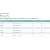 Mepilex Ag Silver Foam Dressing 6 X 6 Inch Square Sterile, 287300, Pack of 1