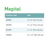 Mepitel Wound Contact Layer Dressing 4 X 8 Inch Sterile, 291099, Pack of 1