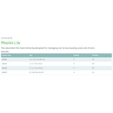 Mepilex Lite Thin Foam Dressing 6 X 6 Inch Without Border Film Backing Silicone Adhesive Square Sterile, 284390, Pack of 1