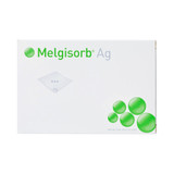 Melgisorb Ag Silver Alginate Dressing 2 X 2 Inch Square Sterile, 255050, Box of 10
