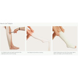 Tubigrip Elastic Tubular Support Bandage 4 Inch X 1 Yard Large Knee / Medium Thigh Pull On Natural NonSterile Size F Standard Compression, 1523, Box of 12