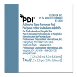 PDI Adhesive Remover Wipe 100 per Box Alcohol Based, B16400, Case of 1000