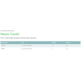 Mepilex Transfer Thin Foam Dressing 6 X 8 Inch Without Border Film Backing Silicone Adhesive Rectangle Sterile, 294899, Case of 40