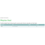 Mepilex Heel Foam Dressing 5 X 8 Inch Without Border Film Backing Silicone Adhesive Heel Sterile, 288100, Case of 25