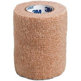 Cohesive Bandage 3M Coban 3 Inch X 5 Yard Standard Compression Self-adherent Closure Tan NonSterile 1583 Case/24 1583 3M 481237_CS