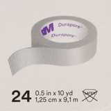 3M Durapore Medical Tape White 1/2 Inch X 10 Yard Silk-Like Cloth NonSterile, 1538-0, Roll of 1