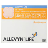 Allevyn Life Foam Dressing 6-1/16 X 6-1/16 Inch With Border Film Backing Silicone Gel Adhesive Quadrilobe Sterile, 66801069, Pack of 1