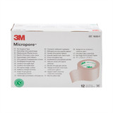 3M Micropore Medical Tape Tan 1 Inch X 10 Yard Paper NonSterile, 1533-1, Box of 12