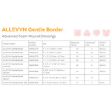 Allevyn Gentle Border Foam Dressing 6-3/4 X 7-5/8 Inch With Border Film Backing Silicone Gel Adhesive Multisite Sterile, 66800959, Box of 10