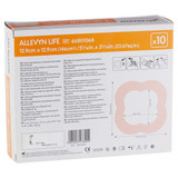 Allevyn Life Foam Dressing 5--1/16 X 5-1/16 Inch With Border Film Backing Silicone Gel Adhesive Quadrilobe Sterile, 66801068, Case of 50
