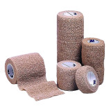 Cohesive Bandage 3M™ Coban™ LF 6 Inch x 5 Yard Self-Adherent Closure Tan NonSterile Standard Compression 2086 Case of 12 2086 3M™ Coban™ LF 388427_CS