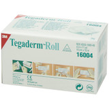 3M Tegaderm Transparent Film Dressing 4 Inch X 11 Yard 2 Tab Delivery Roll NonSterile, 16004, Case of 4