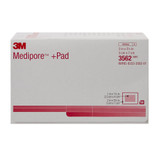 3M Medipore Composite Dressing 2 X 2-3/4 Inch Rectangle Sterile Nonwoven Backing, 3562, Case of 200