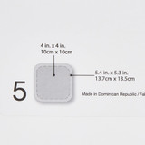 DuoDERM CGF Border Hydrocolloid Dressing Foam Backing 4 X 4 Inch Square Hydrocolloid, 187971, Box of 5