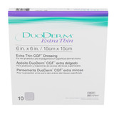 DuoDERM Extra Thin CGF Thin Hydrocolloid Dressing Film Backing 6 X 6 Inch Square Hydrocolloid / Film, 187957, Box of 10