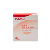 PolyMem Foam Dressing 4 X 4 Inch Without Border Film Backing Nonadhesive Square Sterile, 5044, Box of 15
