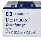 Dermacea Gauze Sponge 4 X 4 Inch 12-Ply Sterile 2 per Pack, 441000, Box of 25