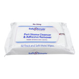 Safe n Simple Adhesive Remover Wipe 50 Count Alcohol Free, SNS00525, Pack of 50
