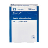 Curity Adhesive Strip Fabric Tan 3/4 X 3 Inch Sterile, 44100, Box of 50