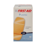 Adhesive Strip American White Cross First Aid 2 X 4 Inch Plastic Rectangle Tan Sterile 1070033 Box/50 1070033 DUKAL CORPORATION 127038_BX Adhesive Strip American White Cross First Aid 2 X 4 Inch Plastic Rectangle Tan Sterile 1070033 Box/50 1070033 DUKAL CORPORATION 127038_BX