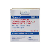 Gauze Sponge Ducare Cotton 12-Ply 4 X 4 Inch Square Sterile 82412 Pack/2 82412 DERMA SCIENCES/MED SURG. 645795_PK Gauze Sponge Ducare Cotton 12-Ply 4 X 4 Inch Square Sterile 82412 Pack/2 82412 DERMA SCIENCES/MED SURG. 645795_PK