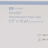Medical Tape Kendall Hypoallergenic Paper 1/2 Inch X 10 Yard NonSterile 1596C Each/1 1596C KENDALL HEALTHCARE PROD INC. 696196_EA Medical Tape Kendall Hypoallergenic Paper 1/2 Inch X 10 Yard NonSterile 1596C Each/1 1596C KENDALL HEALTHCARE PROD INC. 696196_EA
