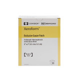 Petrolatum Impregnated Dressing Xeroform 2 X 2 Inch Gauze Bismuth Tribromophenate / Petrolatum Sterile 8884433400 Box/25 8884433400 KENDALL HEALTHCARE PROD INC. 30664_BX