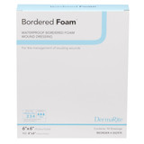 BorderedFoam Foam Dressing 6 X 6 Inch With Border Waterproof Backing Nonacrylic Adhesive Square Sterile, 00297E, Box of 10