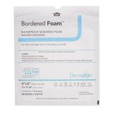 BorderedFoam Foam Dressing 6 X 6 Inch With Border Waterproof Backing Nonacrylic Adhesive Square Sterile, 00297E, Box of 10
