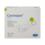 Adhesive Dressing Cosmopor 4 X 4 Inch Nonwoven Square White Sterile 900820 Box/25 900820 HARTMAN USA, INC. 902132_BX