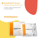 COVRSITE Plus Composite Dressing 6 X 6 Inch Square NonSterile Film Backing, 59715100, Pack of 1