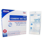 Abdominal Pad Dukal NonWoven / Cellulose / Moisture Barrier 5 X 9 Inch Rectangle Sterile 5590 Box/25 5590 DUKAL CORPORATION 360305_BX