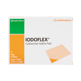 Iodoflex Pad Iodophor Impregnated Dressing Rectangle 2-1/8 X 3 Inch Sterile, 6602134010, Pack of 1