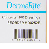 DermaView II Transparent Film Dressing 2-3/7 X 2-3/4 Inch Frame Style Delivery Rectangle Sterile, 00252E, Box of 100