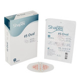 PolyMem Shapes Foam Dressing 3-1/2 X 5 Inch With Border Film Backing Adhesive Oval Sterile, 8053, Box of 15