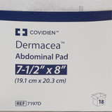 Dermacea Abdominal Pad 7-1/2 X 8 Inch Sterile 1 per Pack, 7197D, Transaction of 18