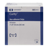 Curity Oil Emulsion Impregnated Dressing Rectangle 3 X 8 Inch Sterile, 6113-, Pack of 1