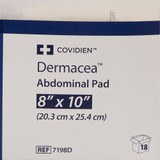 Dermacea Abdominal Pad 8 X 10 Inch Sterile 1 per Pack, 7198D, Case of 216