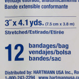 Conforming Bandage Conco Polyester 3 Inch X 4-1/10 Yard Roll NonSterile 80300000 Case/72 80300000 HARTMAN USA, INC. 403729_CS Conforming Bandage Conco Polyester 3 Inch X 4-1/10 Yard Roll NonSterile 80300000 Case/72 80300000 HARTMAN USA, INC. 403729_CS